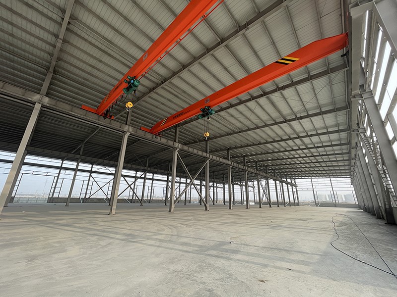 Steel warehouse in extreme weather Steel warehouse in extreme weather